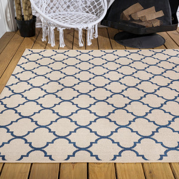 Arabesque Ogee Trellis Indoor/outdoor Area Rug
